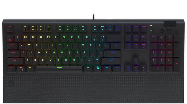 Klawiatura przewodowa SPC Gear GK650K Omnis RGB Kailh Brown USB Czarna (SPG116) - obraz 1