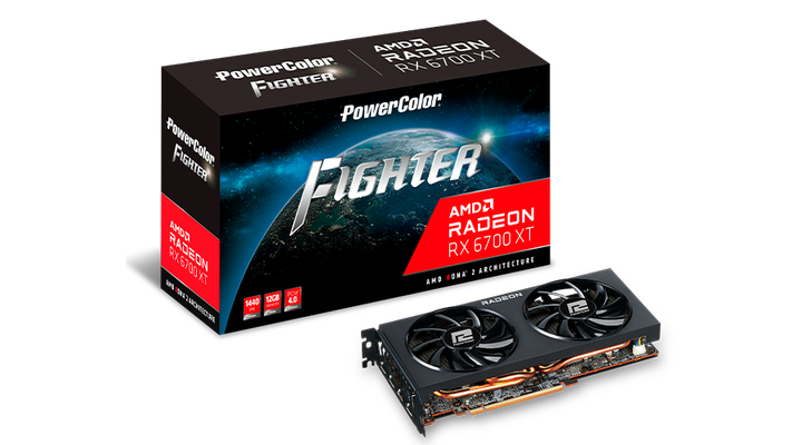 Відеокарта AMD Radeon RX 6700 XT 12GB GDDR6 Fighter PowerColor (AXRX 6700XT 12GBD6-3DH) - зображення 7