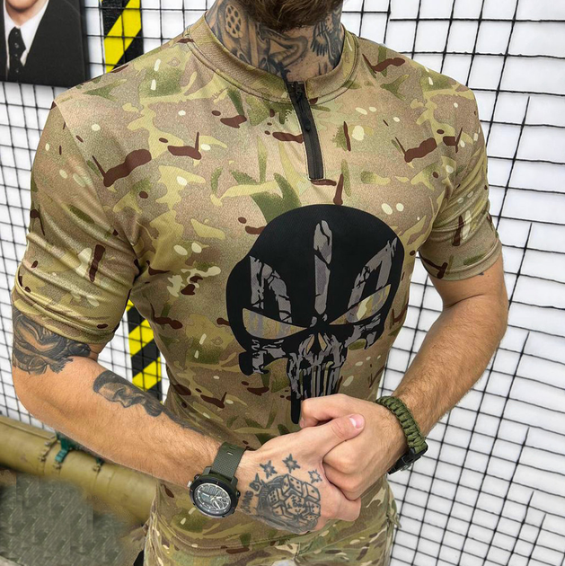 Мужская потоотводная футболка Zip Punisher Coolmax с принтом мультикам размер M - изображение 2