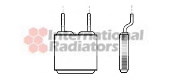 Радиатор отопителя CORSA B/COMBO/TIGRA MT/AT Van Wezel Van Wezel (37006197) - изображение 1