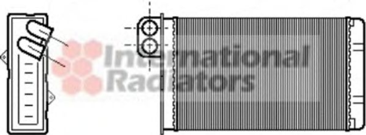 Радиатор отопителя PEUG605/CITR XM ALL 89-00 Van Wezel Van Wezel (40006015) - изображение 1