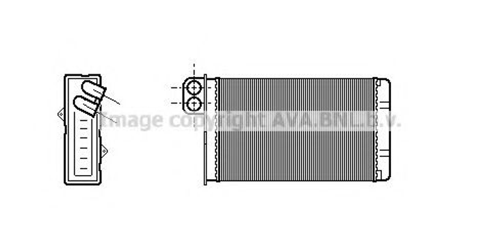 Радіатор обігрівача PEUG605/CITR XM ALL 89-00 Ava Ava (PE6015) - зображення 1