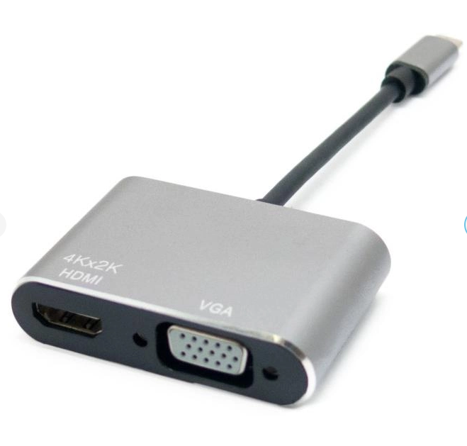 Адаптер ExtraDigital Type-C to HDMI / VGA (KBV1743) - Фото 6 Адаптер ExtraDigital Type-C to HDMI / VGA (KBV1743) - изображение 6