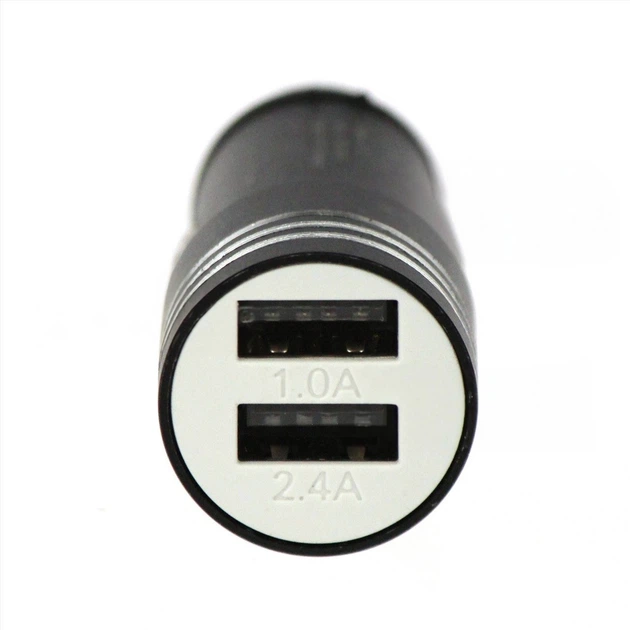 Автомобильное зарядное устройство в прикуриватель USB Hammer AR68 2*USB 2.4А+1А адаптер юсб для авто (1010172-Black) - изображение 5