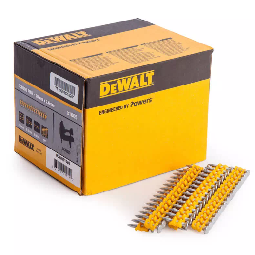 Гвозди по мягкому бетону для DCN890 DeWALT, длина 35 мм, диам. гвоздя 2.6 мм, диам. головки 6.3 мм (1005 шт) DCN8901035 - Фото 2 Гвозди по мягкому бетону для DCN890 DeWALT, длина 35 мм, диам. гвоздя 2.6 мм, диам. головки 6.3 мм (1005 шт) DCN8901035 - изображение 2