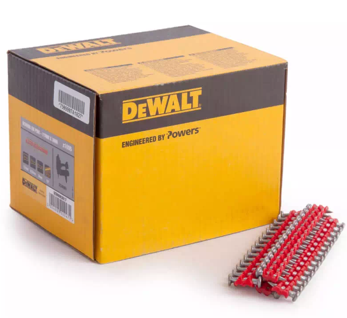 Гвозди по твердому бетону и стали для DCN890 DeWALT, длина 17 мм, диам. гвоздя 3 мм, диам. головки 6.3 мм (1005 шт) DCN8903017 - изображение 2