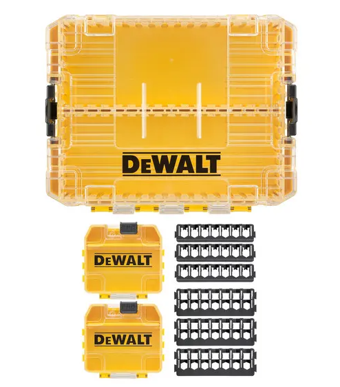 Футляр для бит системы TSTAK Tough Case М DeWALT с футляром 25 мм х25 шт-2 шт., кассета для бит 7х25 мм.-3 шт., кассета для бит 7х57 мм.-3 шт. DT70803 - Фото 3 Футляр для бит системы TSTAK Tough Case М DeWALT с футляром 25 мм х25 шт-2 шт., кассета для бит 7х25 мм.-3 шт., кассета для бит 7х57 мм.-3 шт. DT70803 - изображение 3