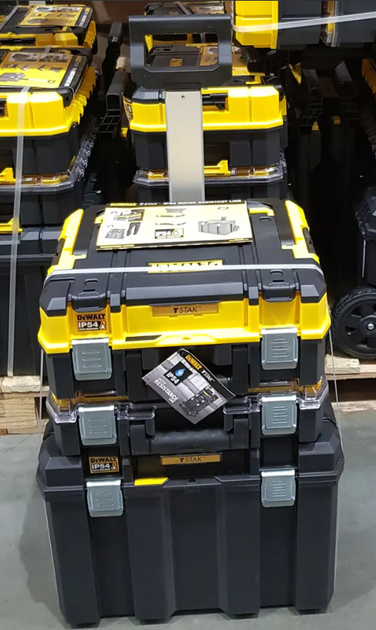 Комплект ящиків TSTAK 2.0 DeWALT, ящик + органайзер + ящик-візок 61.2х33.3х70.8 DWST83411-1 - зображення 2