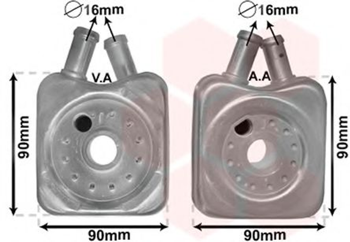 Радіатор масляний VARIOUS AUDI/VW/SEAT/FORD Van Wezel Van Wezel (58003106) - зображення 1