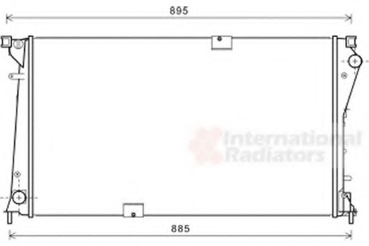 Радиатор охлаждения Trafic VI 2.5 DCi 08/06- пр-во Van Wezel Van Wezel (43002490) - изображение 1