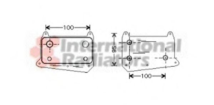 Радіатор масляний MB DIESEL ML/VITO/C/VIANO вир-во Van Wezel Van Wezel (30003376) - зображення 2