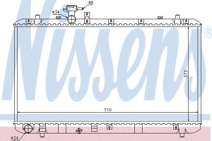 Радиатор охлаждения SUZUKI SX4 EY, GY 06- 1.6i MT пр-во Nissens Nissens (64197) - изображение 1