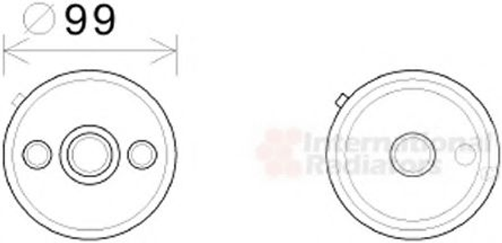 Радіатор масляний SEAT Volkswagen SKODA AUDI вир-во Van Wezel Van Wezel (58003358) - зображення 1