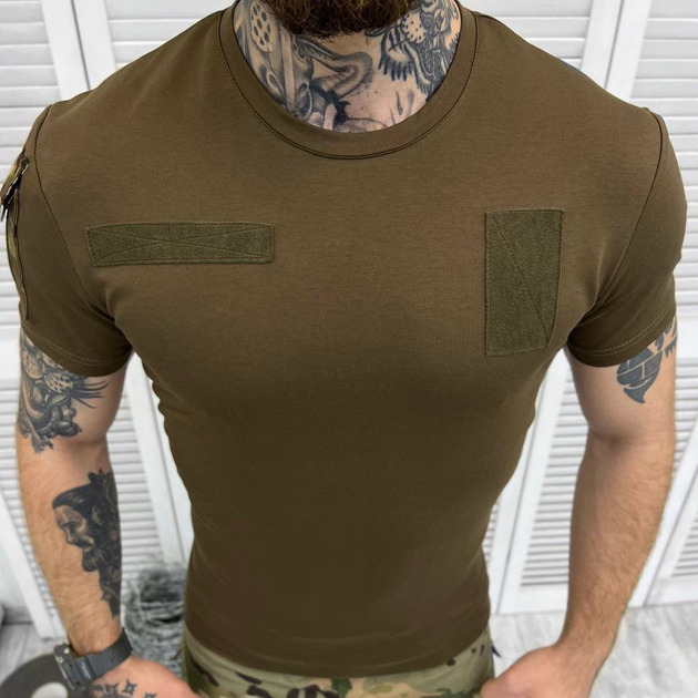 Мужская футболка Hammer приталенного кроя с липучками под шевроны масло мультикам размер M - изображение 2