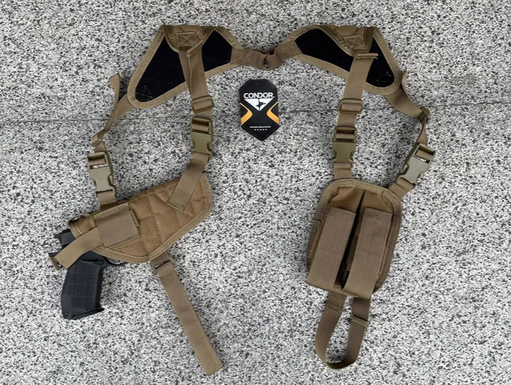 Кобура прихованого носіння Condor Universal Shoulder Holster Койот - зображення 3