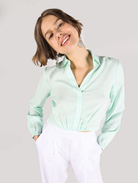 Блузка женская Colin's CL1064445MGR M Mint Green (8683197712103) 