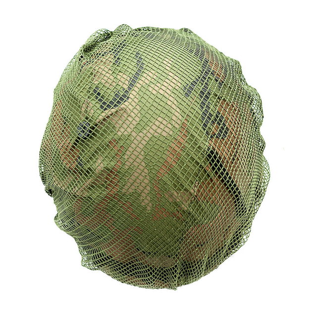 Маскировочная сетка на шлем каску Brotherhood тактическая для ВСУ темно-зеленый - изображение 2