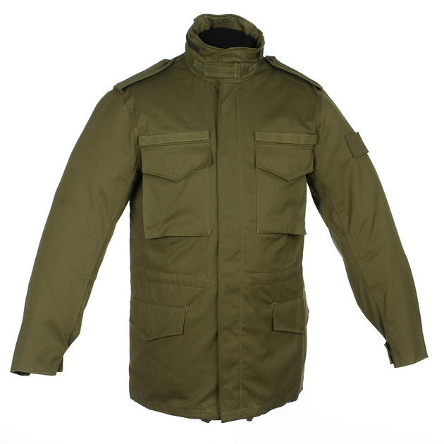 Куртка тактическая Brotherhood M65 хаки олива демисезонная с пропиткой 48-50/182-188 - изображение 2