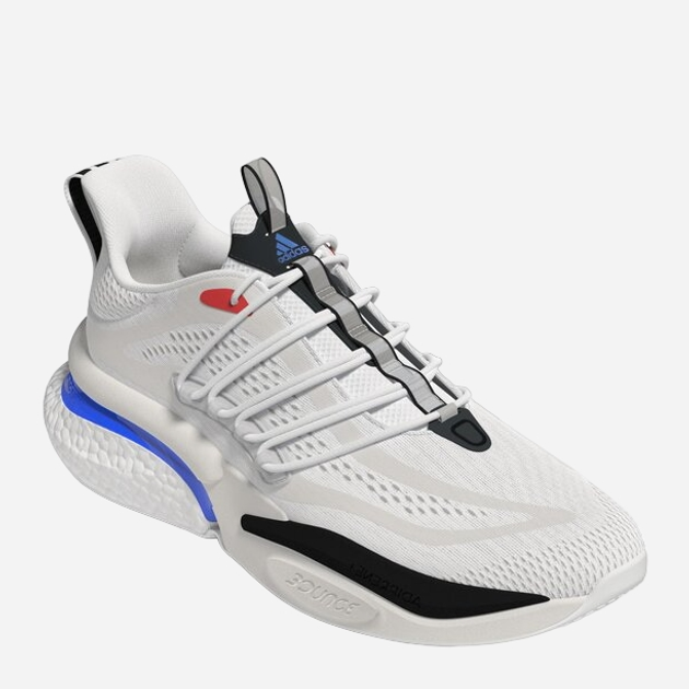 Buty do biegania z amortyzacją męskie Adidas Alphaboost V1 HP2757 46 (11UK) 29.5 cm Białe (4066748158034) - obraz 2