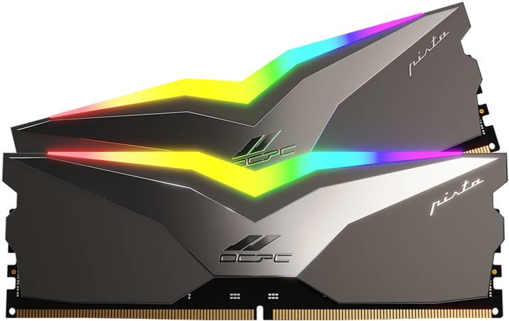 Оперативная память OCPC DDR5-5200 65536MB PC5-41600 (Kit of 2x32768) PISTA RGB Titan (MMPT2K64GD552C40T) - изображение 2