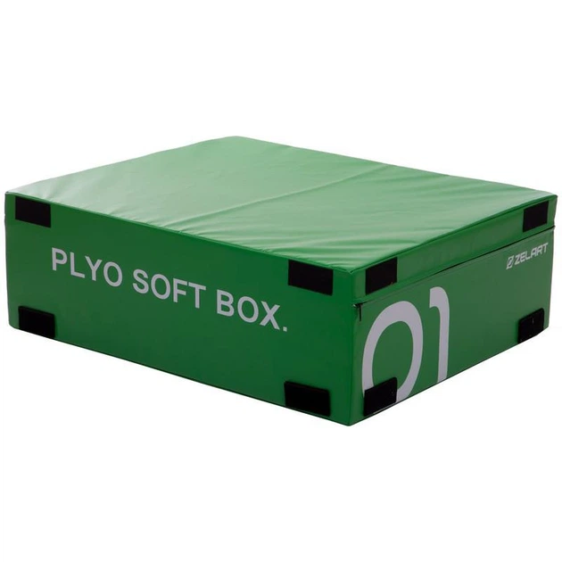 Бокс плиометрический мягкий набор Zelart PLYO BOXES FI-3634 3шт 90х75х30/45/60см зеленый, синий, красный - изображение 7