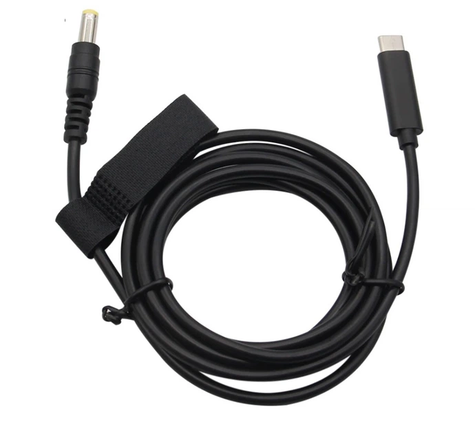 Кабель питания Type-C PD 65W на DC 5.5×2.5 мм (зарядка ноутбука от PowerBank) - Фото 2 Кабель питания Type-C PD 65W на DC 5.5×2.5 мм (зарядка ноутбука от PowerBank) - изображение 2