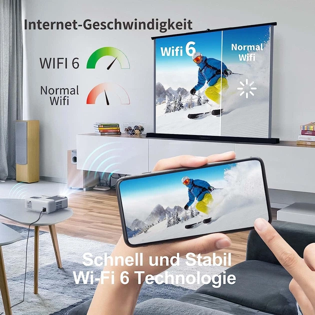 Мультимедийный проектор WEWATCH V53 Pro Full HD 15000 Лм Wi-Fi Bluetooth - Фото 4 Мультимедийный проектор WEWATCH V53 Pro Full HD 15000 Лм Wi-Fi Bluetooth - изображение 4