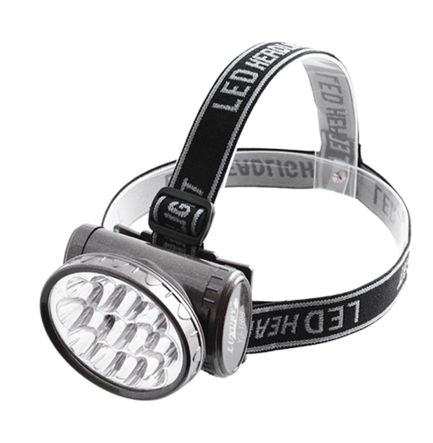Налобный аккумуляторный LED фонарик Luxury YJ-1898 на 13 диодов с 2 режимами Black - Фото 1 Налобный аккумуляторный LED фонарик Luxury YJ-1898 на 13 диодов с 2 режимами Black - изображение 1