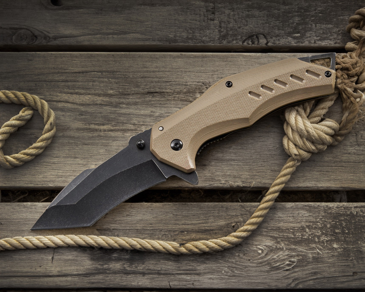 Нож Складной Тактический Турестический Танто Сверхпрочный XZ - изображение 1