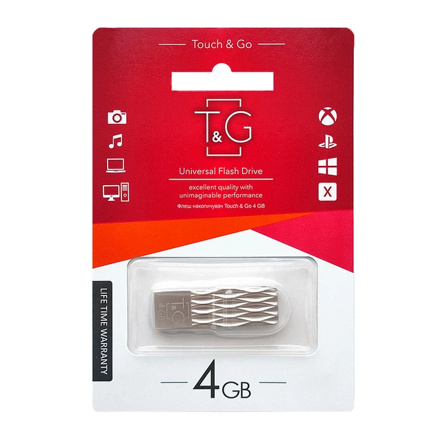 Флеш-накопичувач USB 4GB T&G 103 Metal Series Silver (TG103-4G) - Фото 2 Флеш-накопичувач USB 4GB T&G 103 Metal Series Silver (TG103-4G) - зображення 2