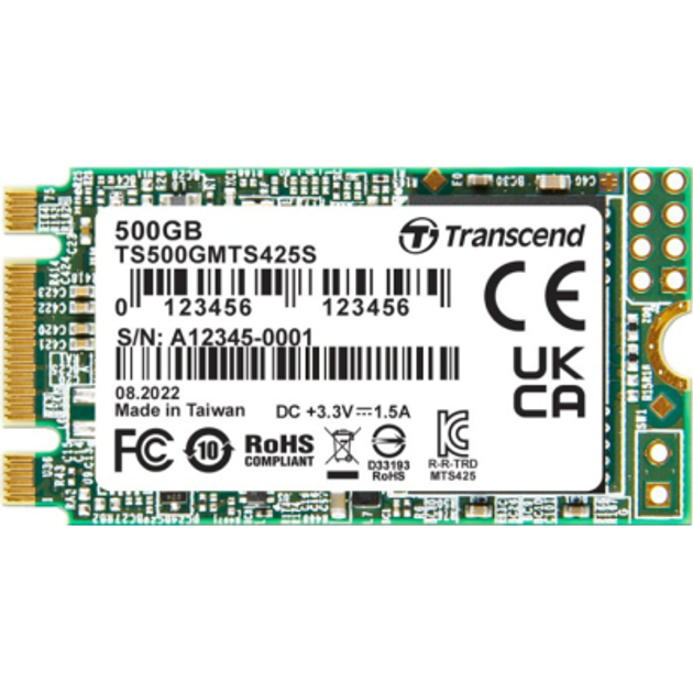 Накопитель SSD M.2 2242 500GB Transcend (TS500GMTS425S) – фото, отзывы ...