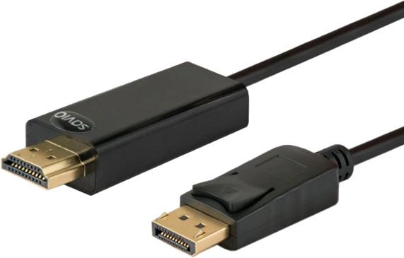 Кабель Savio CL-56 DisplayPort - HDMI 1.5 м Black (SAVKABELCL-56) - зображення 1