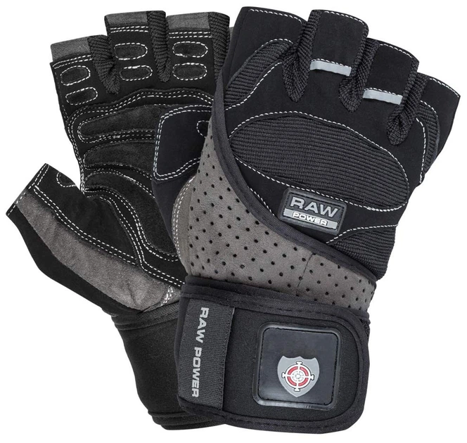 Перчатки для фітнесу Power System PS-2850 Raw Power Black/Grey L - зображення 2