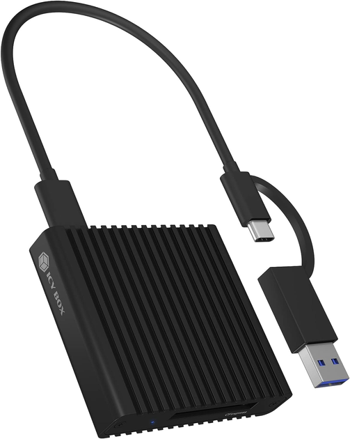 Czytnik kart Icy Box USB 3.2 Typ-A/Type-C (IB-CR404-C31) - obraz 1
