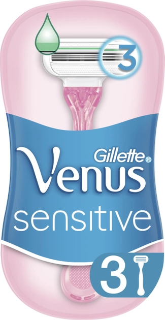 Sztyfty do golenia Venus Smooth Sensitive 3 szt (7702018491544) - obraz 1
