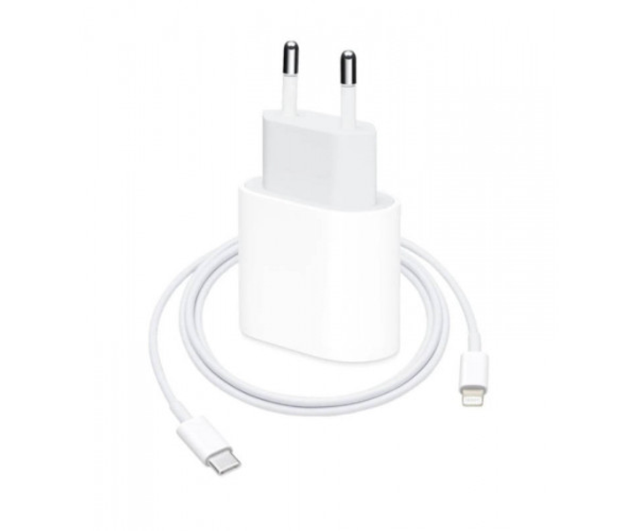Швидка зарядка для iphone комплект кабель Type-C Lighting Блок живлення ...