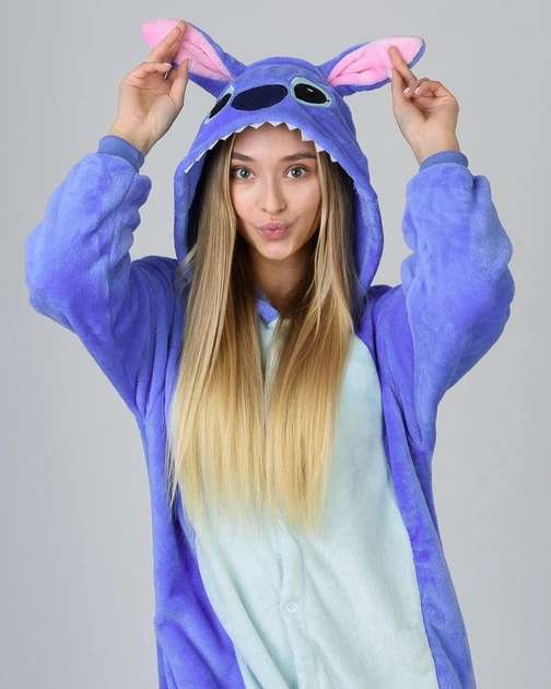 Пижама Кигуруми Стич синий M – Брендовая одежда | ROZETKA