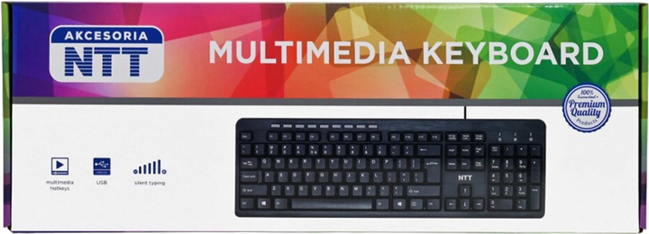 Клавіатура дротова NTT KB-UM-106 USB Black (NTT-KB-UM-106) - зображення 3