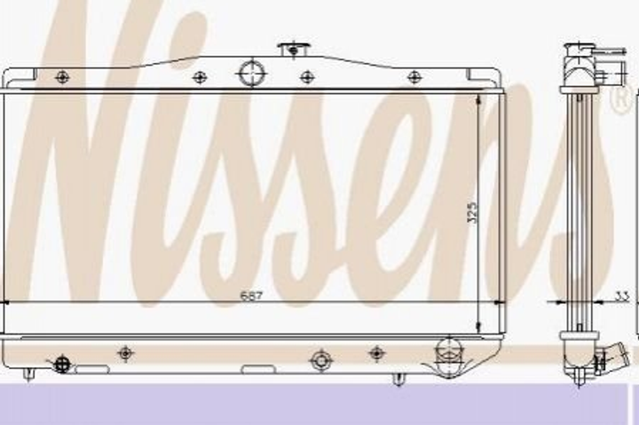 Радиатор Nissens (64836) - изображение 1