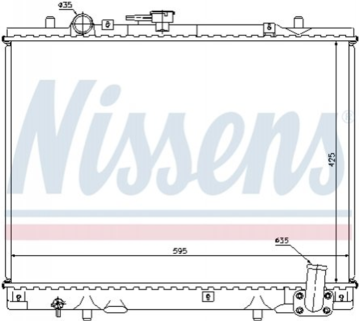 Радіатор охолоджування Nissens (62892) - зображення 1