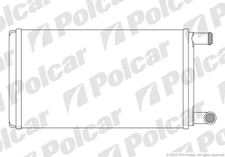 Радиатор печки MB 207-310 2.3-2.9D 77-96 Polcar (5061N81) - изображение 1