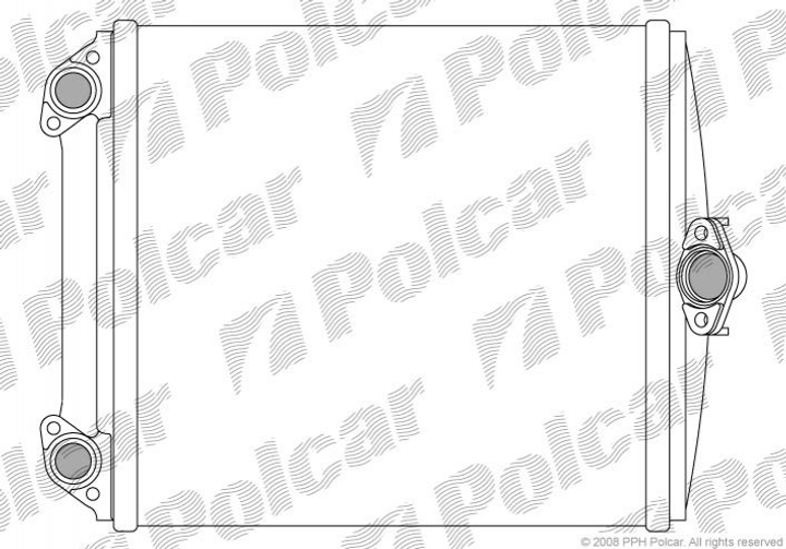 Радиатор печки Mercedes 124 / E-Klasse, 84-/ 93-96 Polcar (5014N82) - изображение 1