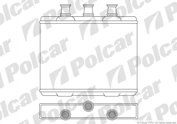 Радіатор опалювання салону BMW 7(E65) Polcar (2023N81) - зображення 1