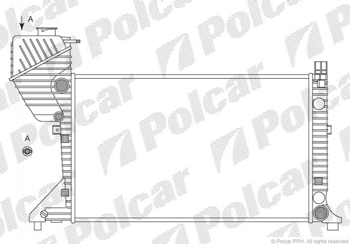 Радіатор основний MB Sprinter 2.2-2.7CDI 00-06 Polcar (506308A1) - зображення 1