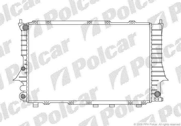 Радіатор охолодження Audi 100 2,8 90-94 Polcar (1316083) - зображення 1