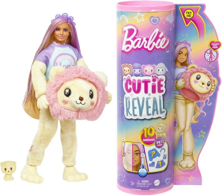 Лялька Barbie Cutie Reveal Левеня HKR06 (0194735106905) - зображення 2