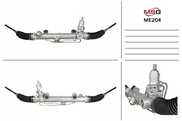 Рульова рейка з ГПК MERCEDES-BENZ C-CLASS (W203) 00-07, CLK (C209) 02-09, CLK CABRIO (A209) 03-10 MSG (ME204) - изображение 1