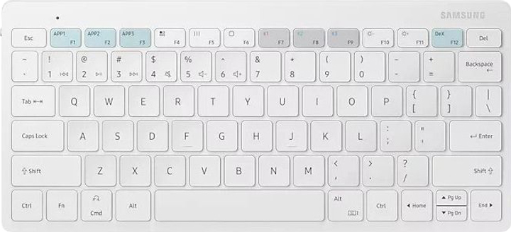 Клавіатура бездротова Samsung Smart Keyboard Trio500 Bluetooth White (EJ-B3400UWEGEU) - зображення 1