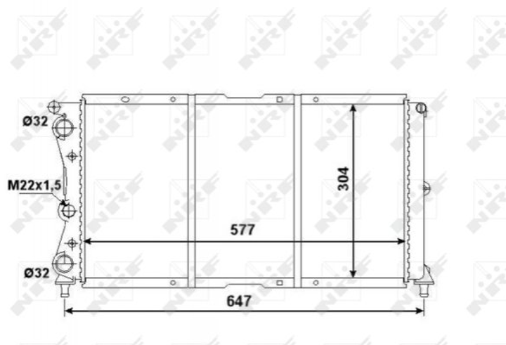 Радиатор охлаждения NRF (58955) - изображение 1