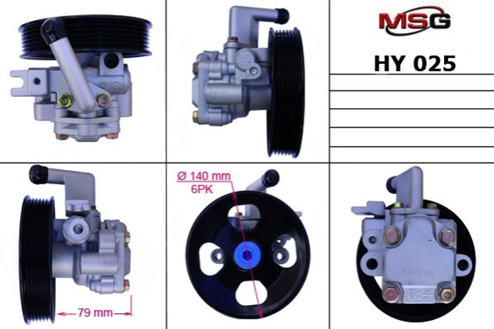 Насос ГПК новий HYUNDAI GRANDEUR 06-,SANTA FE II 06- MSG (HY025) - зображення 1